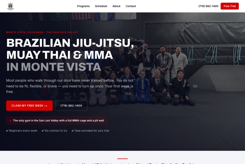 Imperial Jiu Jitsu & Kickboxing South website